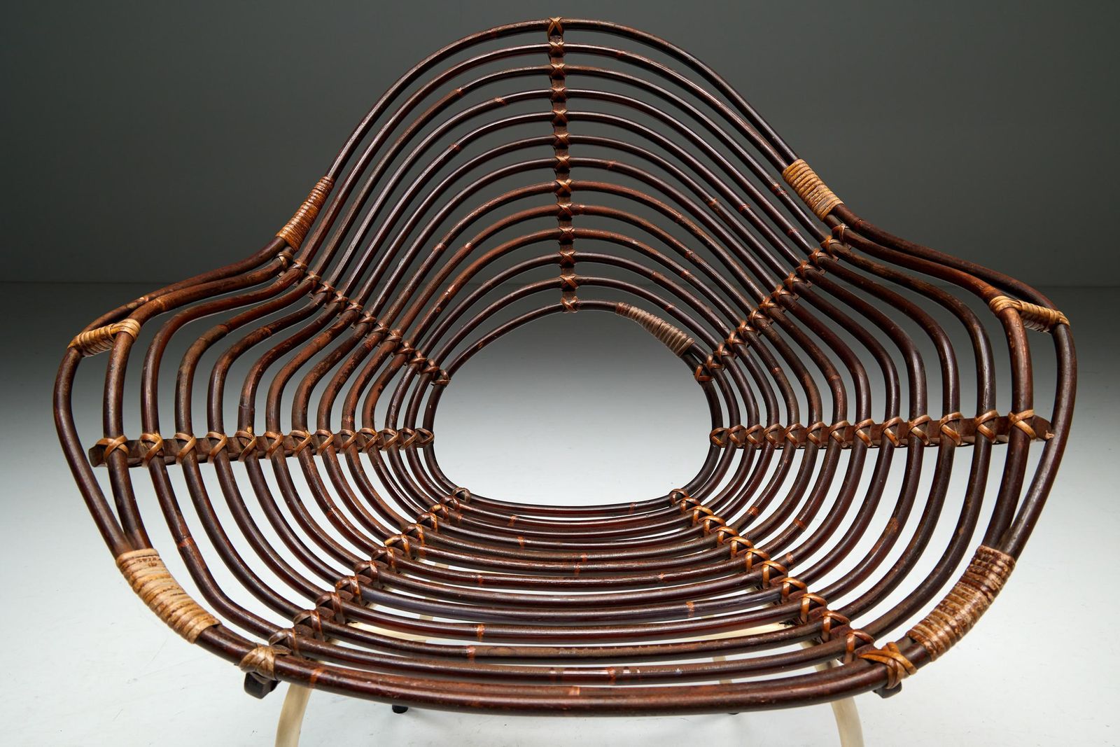 Rattan Chair By H. Broekhuizen For Rohé Noordwolde, Netherlands, 1960s photo Furniture