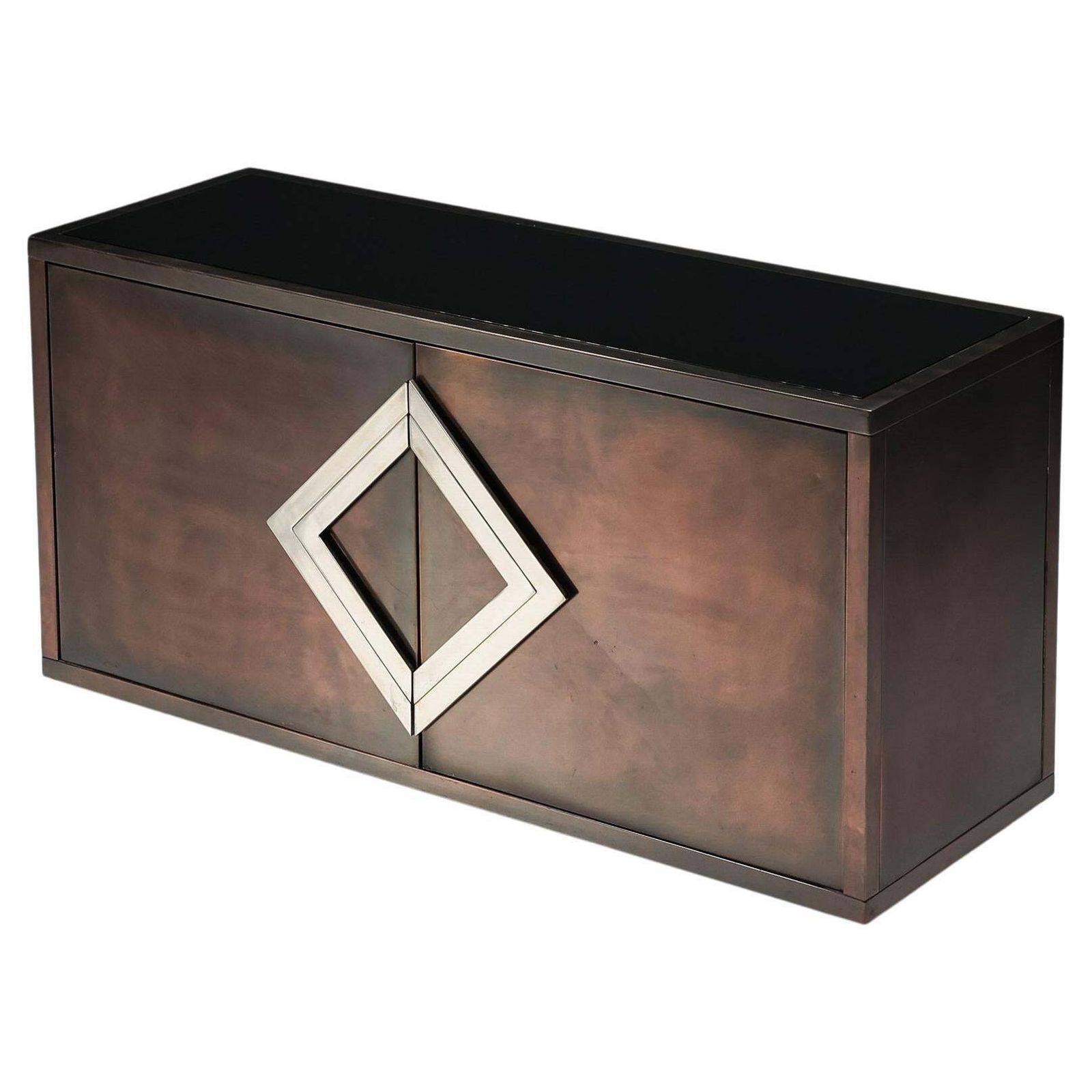 Hollywood Regency Bronze Credenza In The Style Of Maison Jansen, 1970