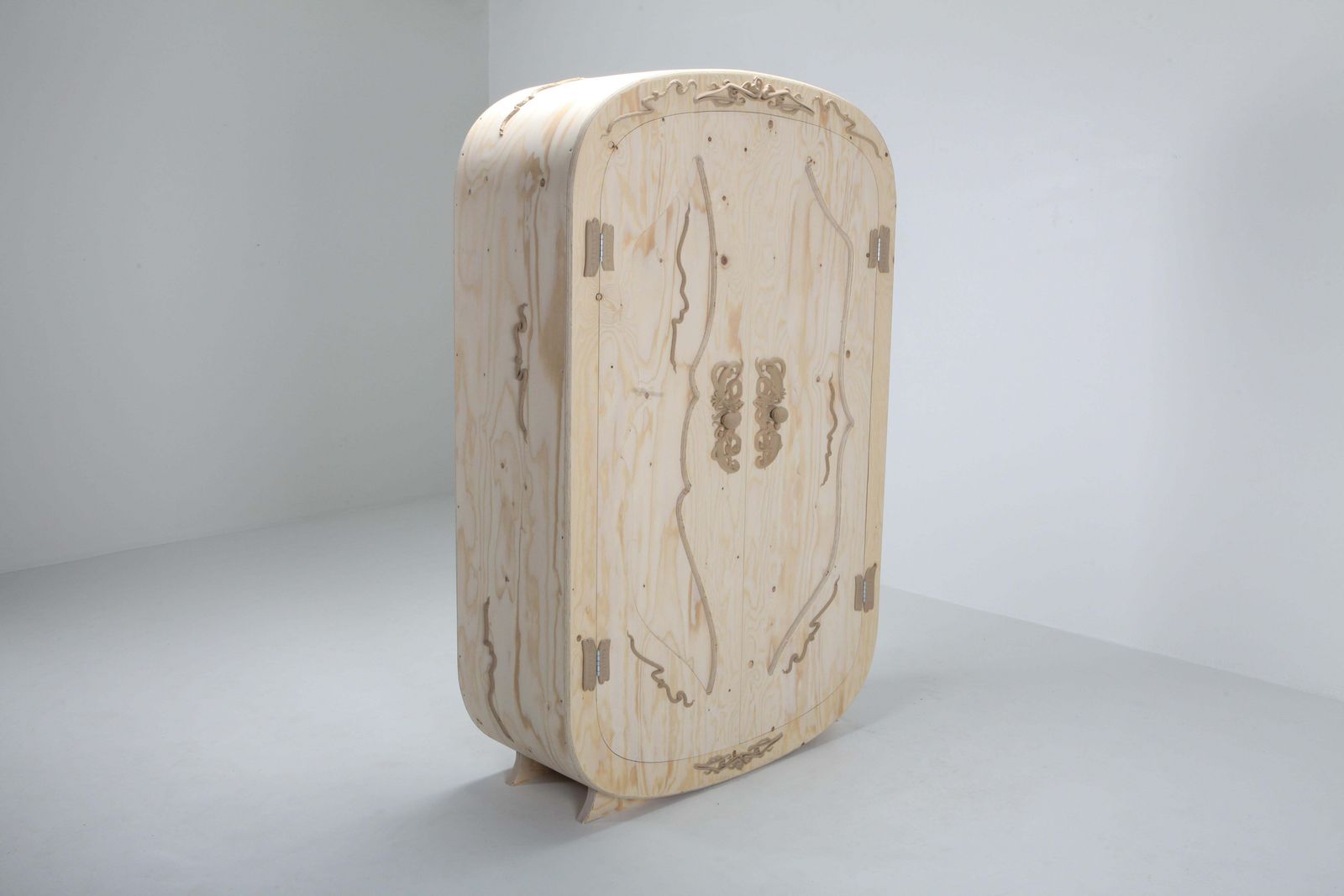 'Wood Blend Cabinet' Ornamental Round Edge Plywood Cabinet, Schimmel & Schweikle photo furniture