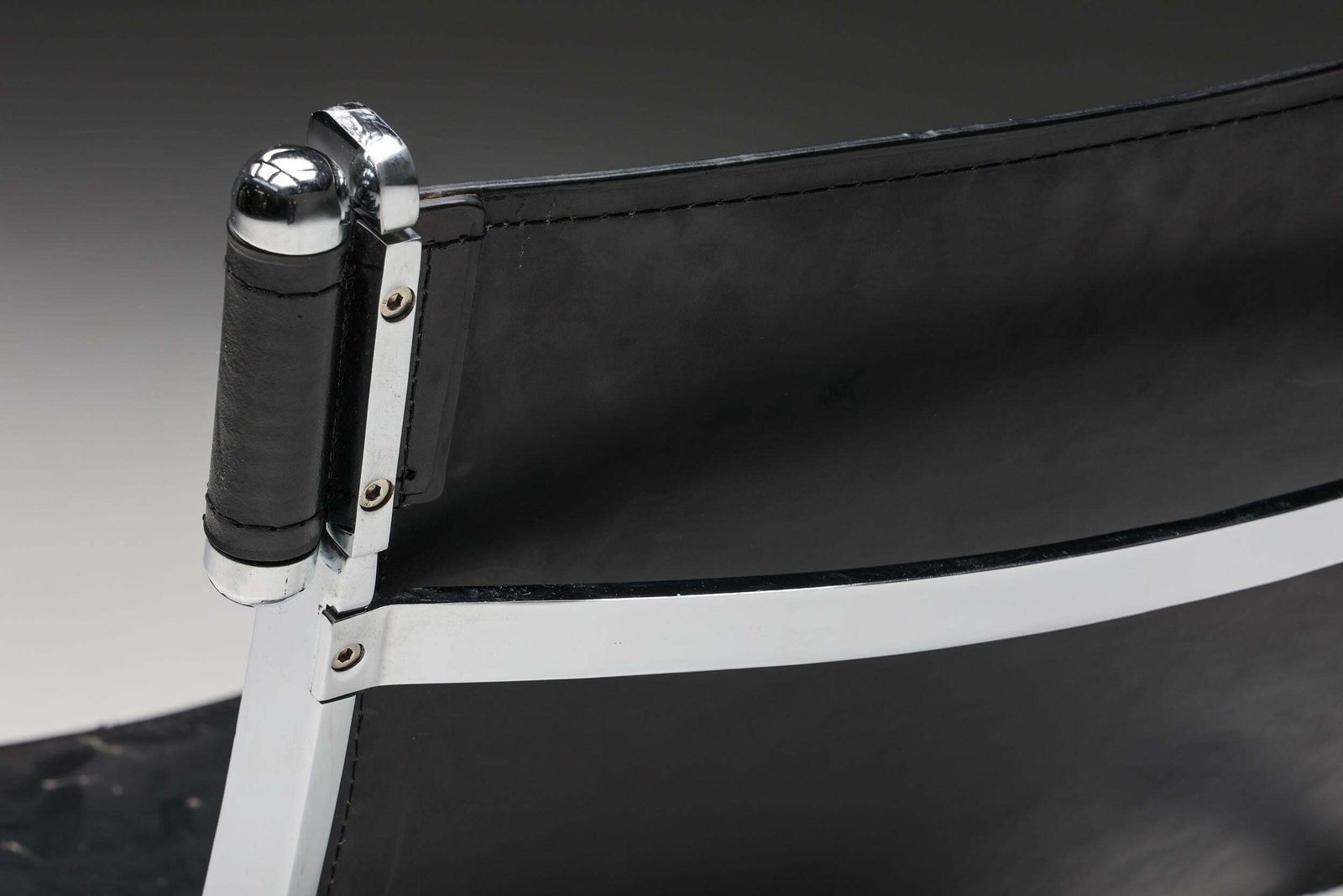 photo furniture Ilva Design Lounge Chair Model Cuba, Black Leather, Denmark, 2000s