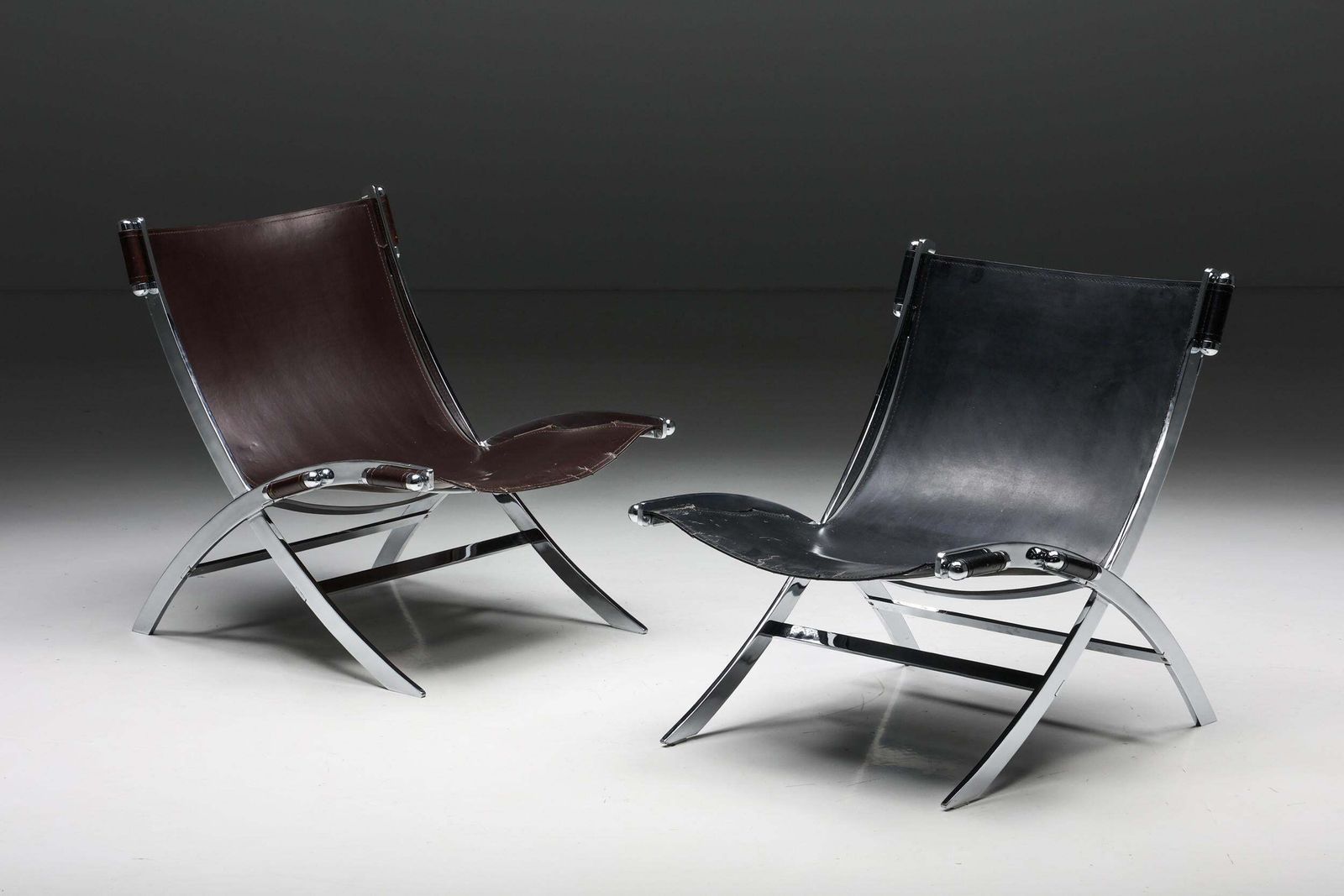 Furniture Ilva Design Lounge Chair Model Cuba, Burgundy Leather, Denmark, 2000s photo