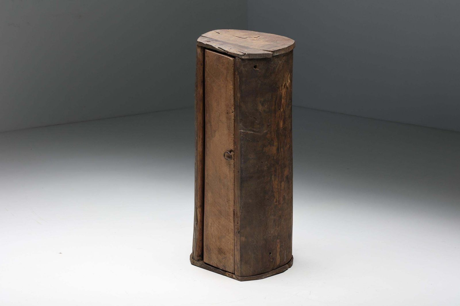 Art Populaire Monoxylite Cabinet, Ardèche, 19th Century photo furniture