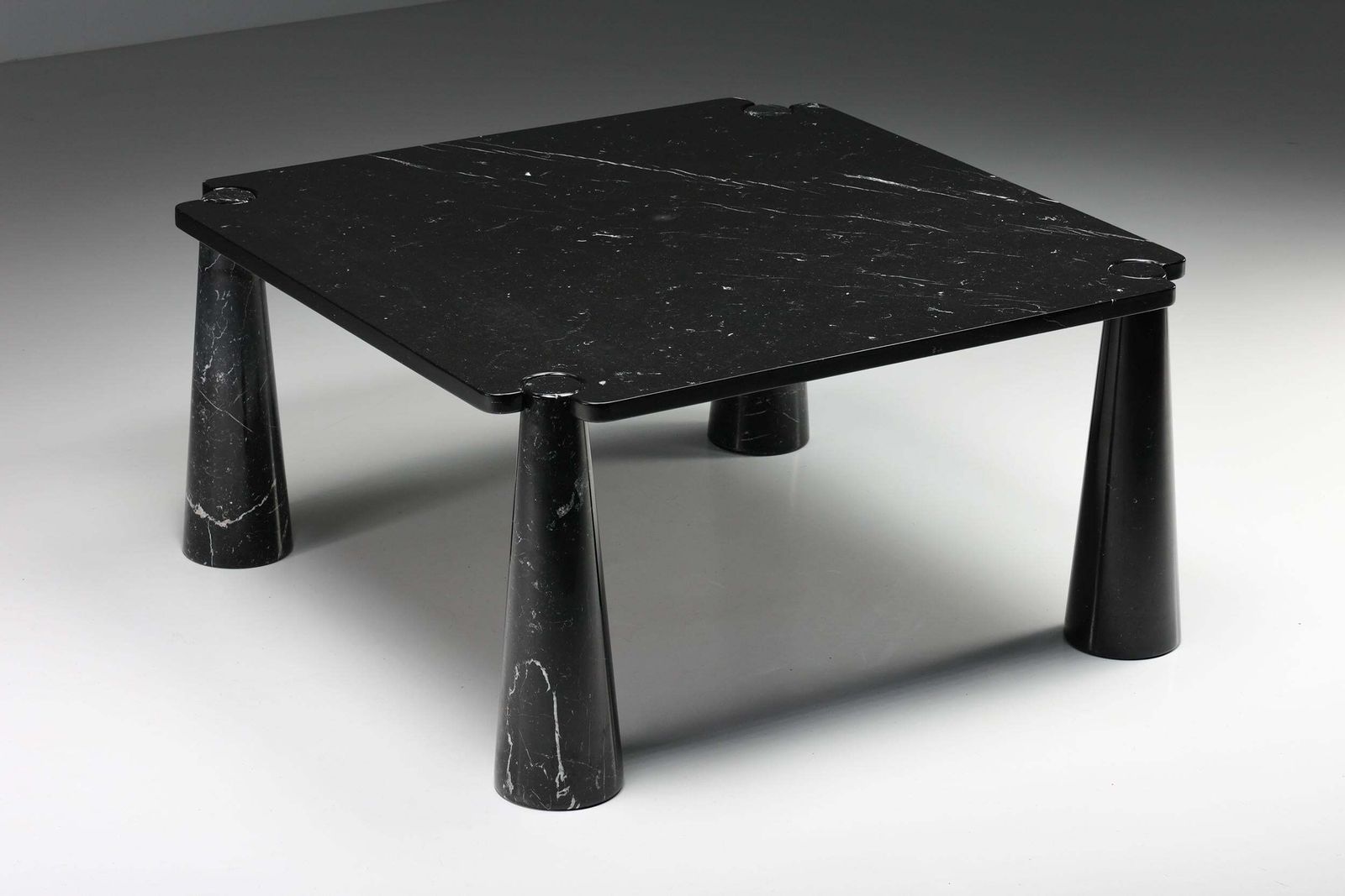 Mangiarotti 'Eros' Square Marble Dining Table, Italy, Post Modern, 1970's photo for sale