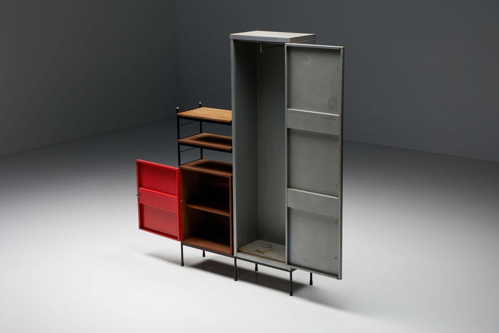 Cabinet By Willy Van Der Meeren & Eric Lemesre For Tubax, 1950's photo buy
