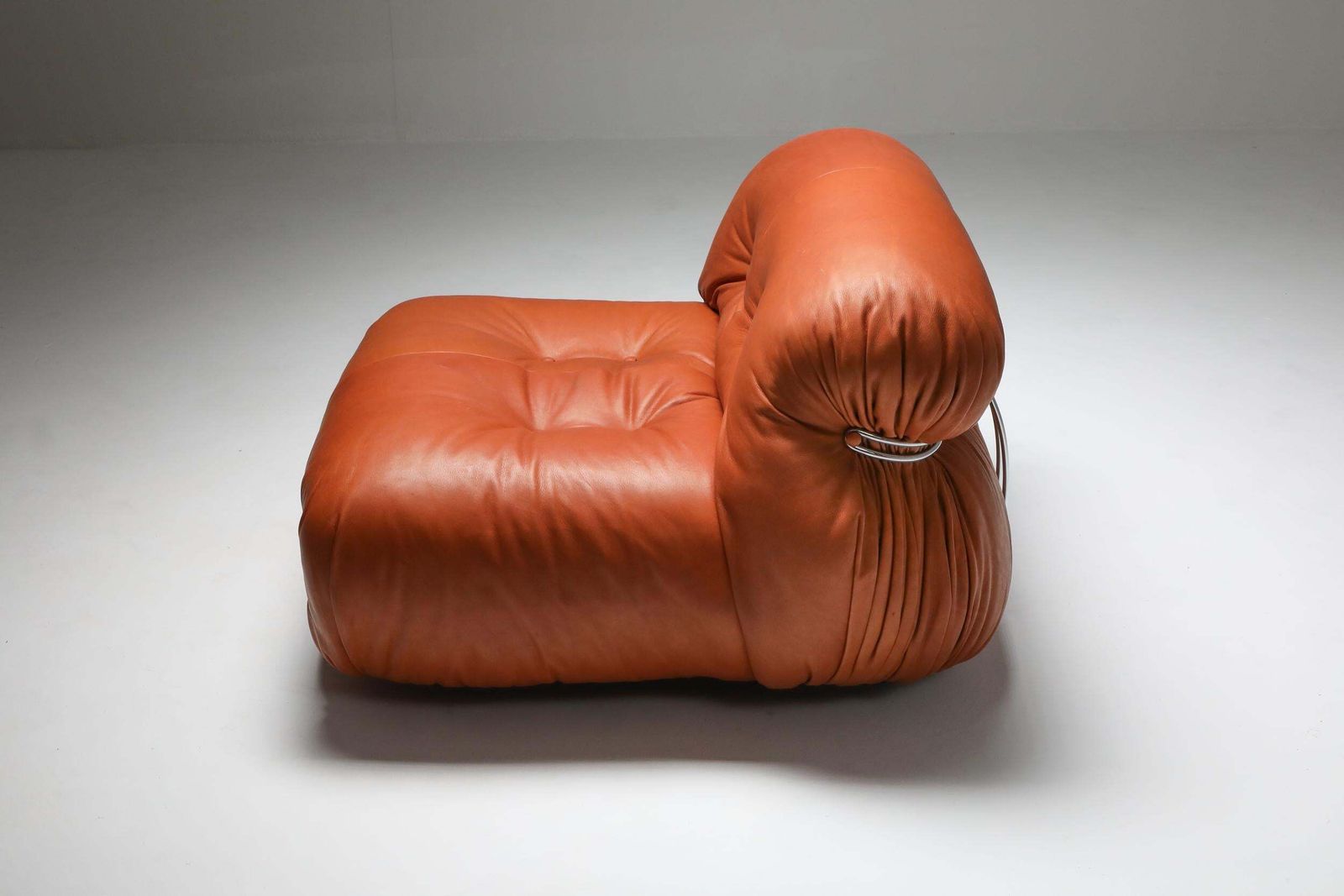 photo vinterior Afra And Tobia Scarpa For Cassina 'Soriana' Pair Of Lounge Chairs, 1970's