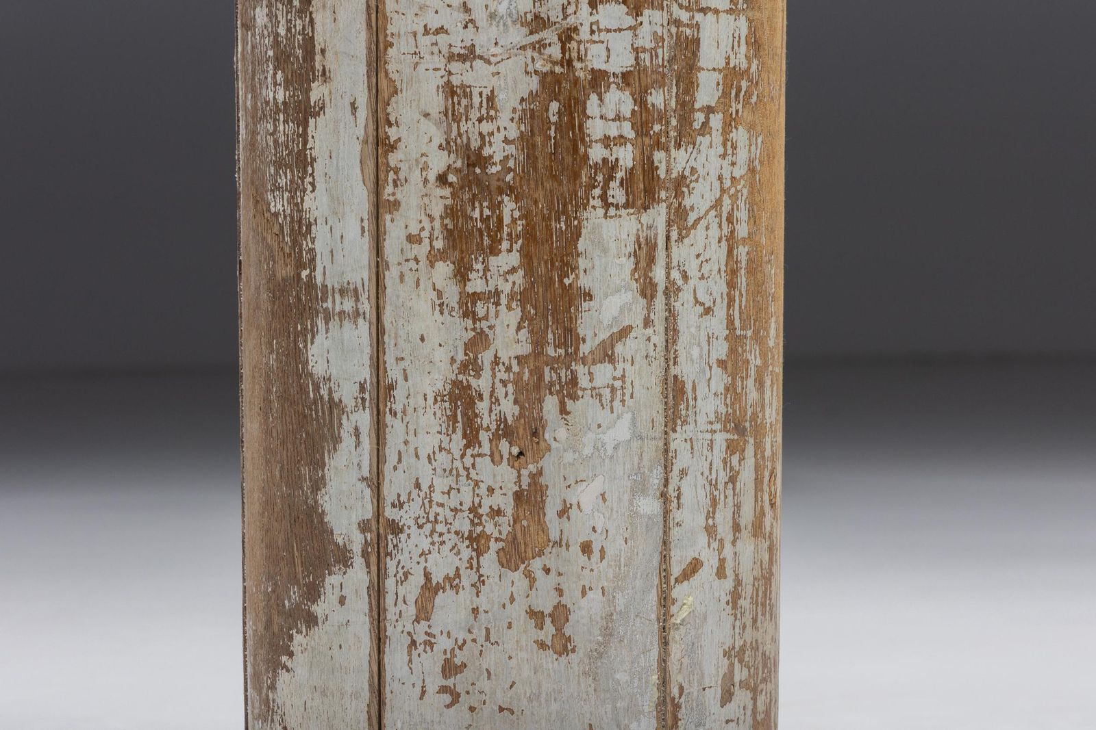 Home Decor Pair Of Partly Patinated Wooden Columns, 19th Century photo