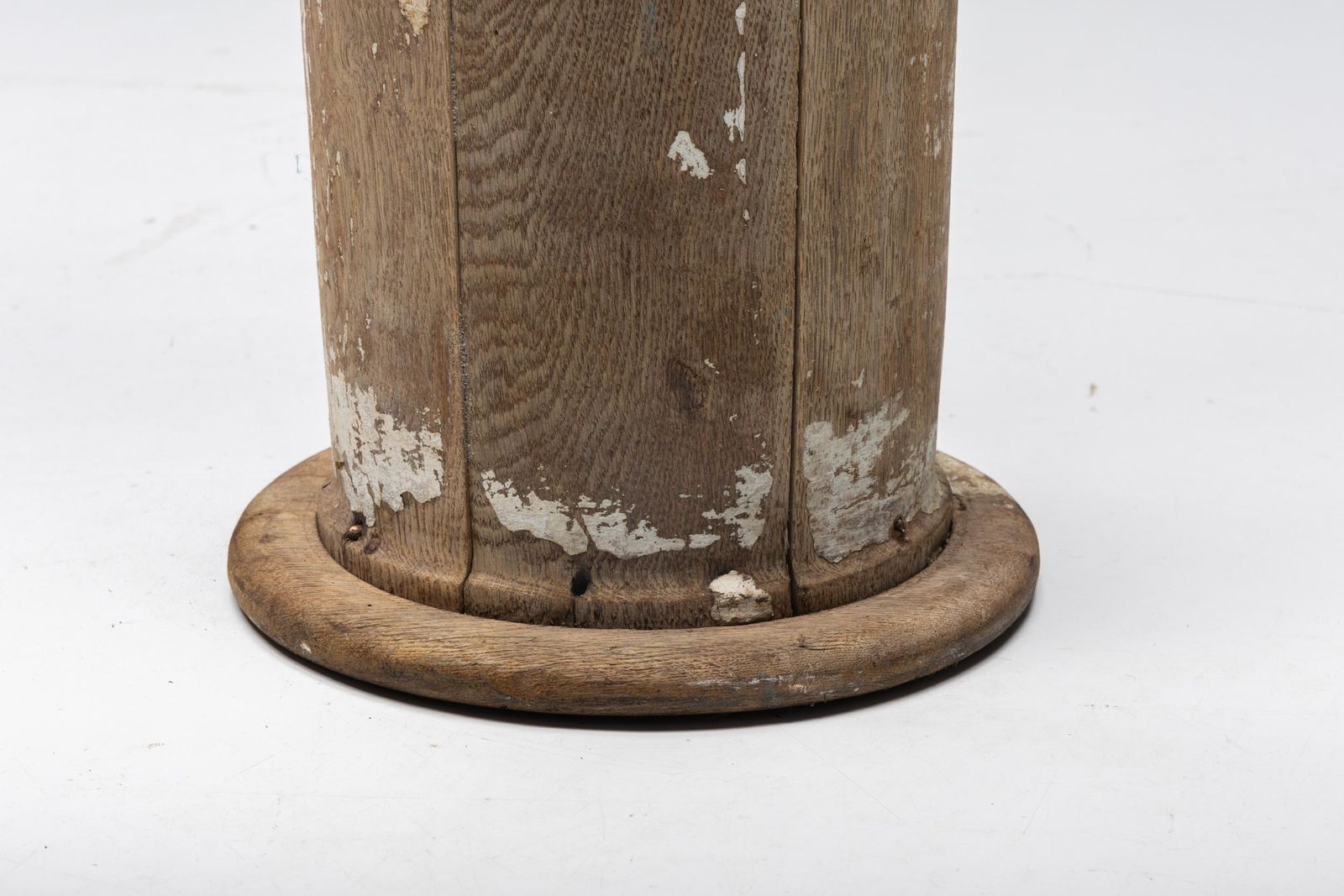 2770.0 Pair Of Partly Patinated Wooden Columns, 19th Century photo