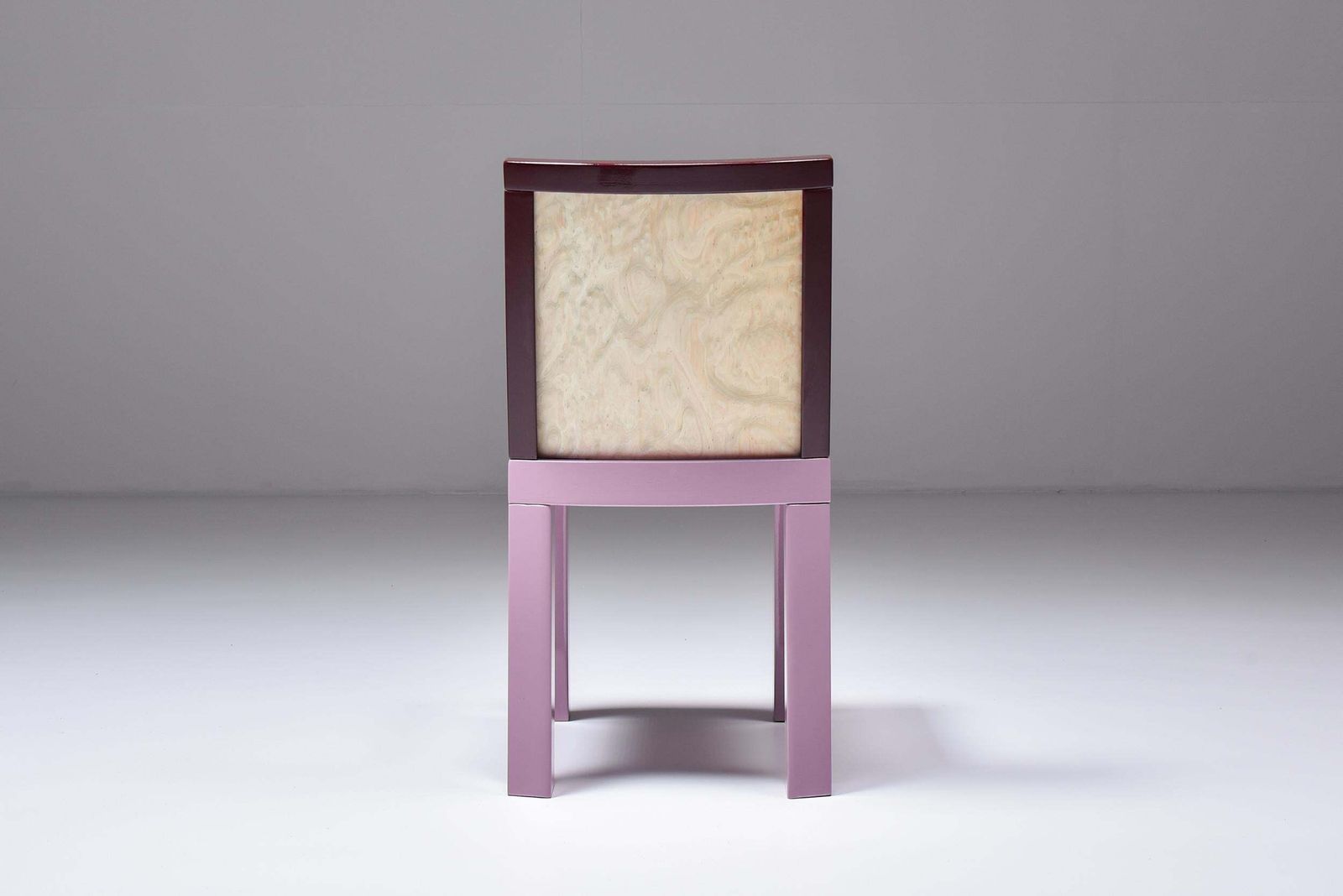Postmodern Ettore Sottsass Pink Dining Chairs For Leitner, 1980s photo vinterior