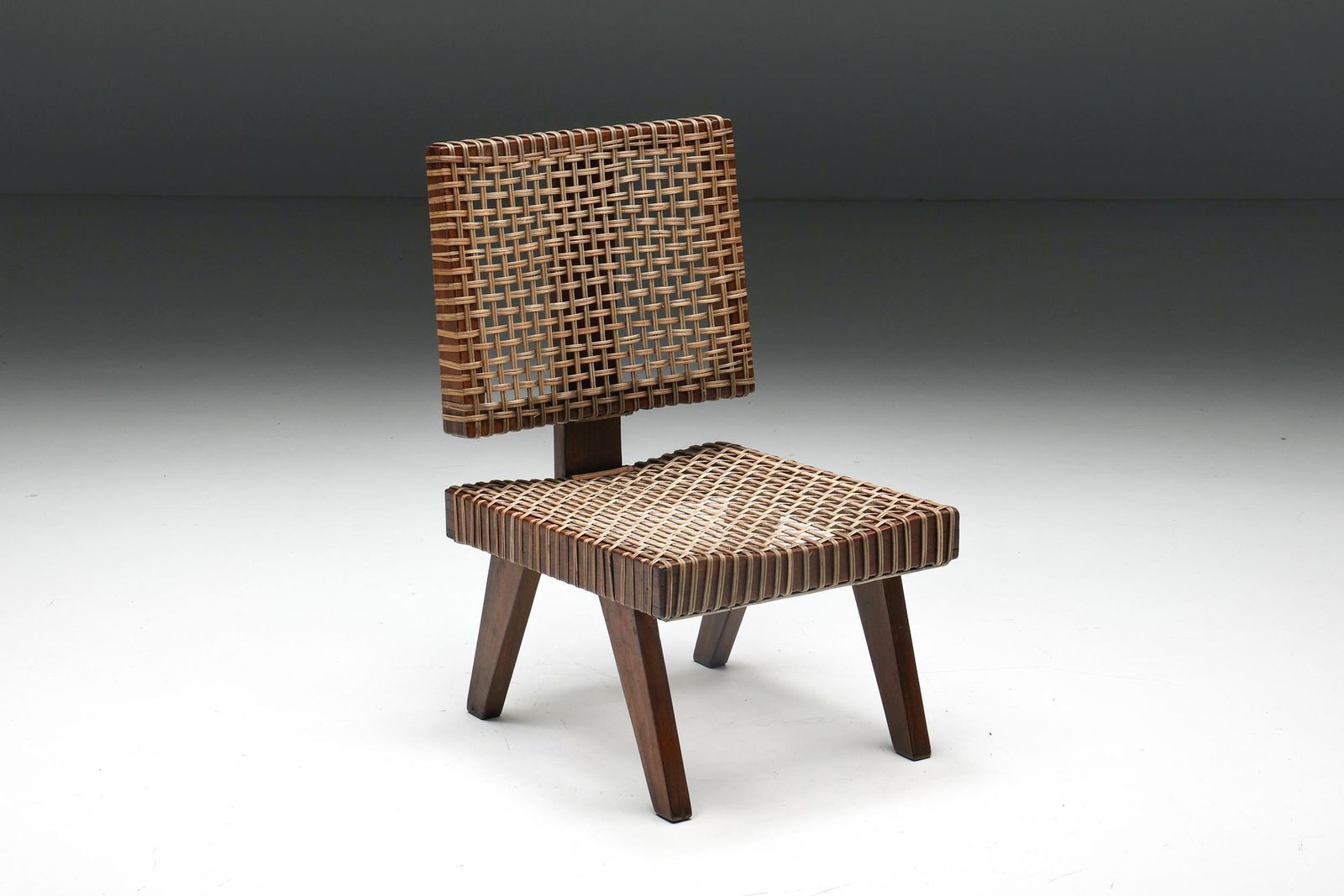 Pierre Jeanneret, Rare Armless Easy Chair, Chandigarh, 1955 photo vinterior
