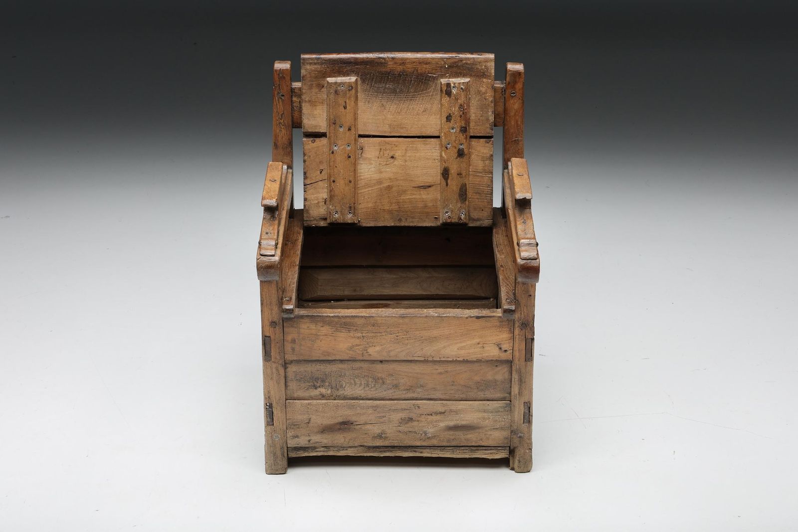 Wooden Armchair With Storing Space, France, 1872 photo Furniture