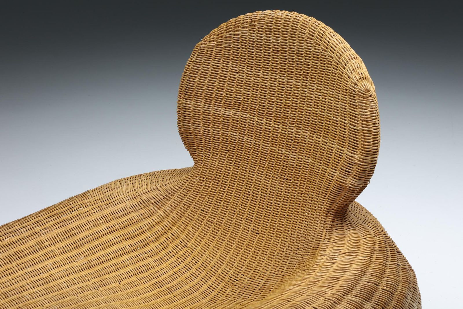 photo furniture Ikea Produced Storvik Rattan Cane Wicker Lounge Chair By Carl öjerstam, 2000's