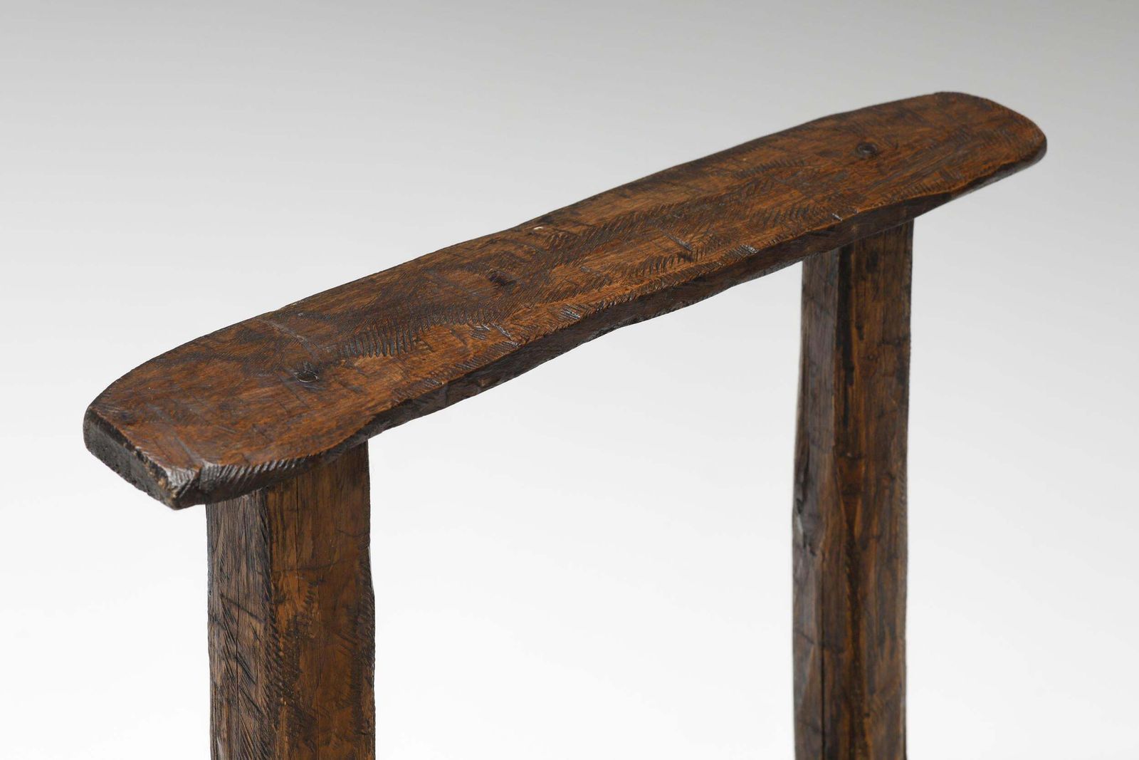 "Art Populaire" Folk Art Stool From The Auvergne, Mid Century Rustic 1800's photo buy