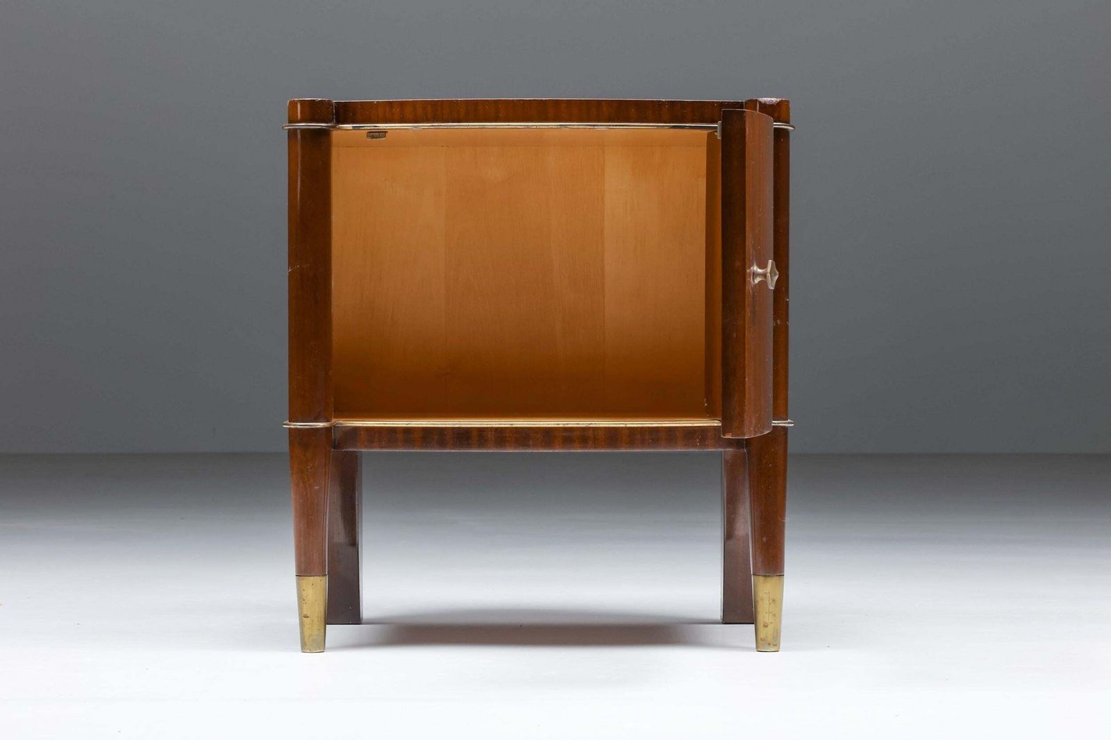 De Coene Brown Bed Side Table, Art Deco, Henry Van De Velde, 1960's photo 2122.0