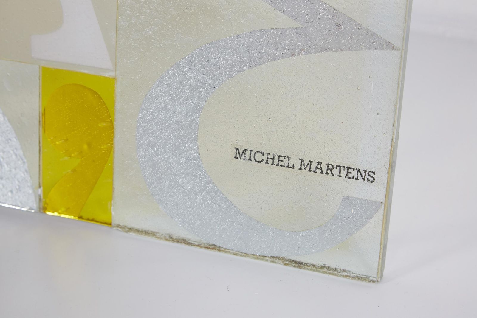 Belgian Art And Design, Michel Martens Postmodern Glass Sculpture photo vinterior