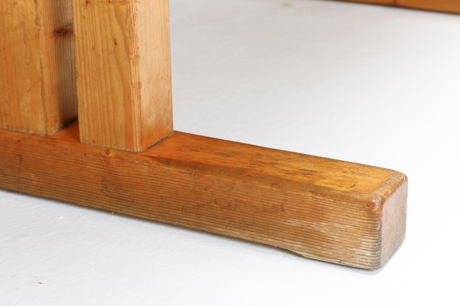 Furniture Pine Perriand Tables, French Modernism photo
