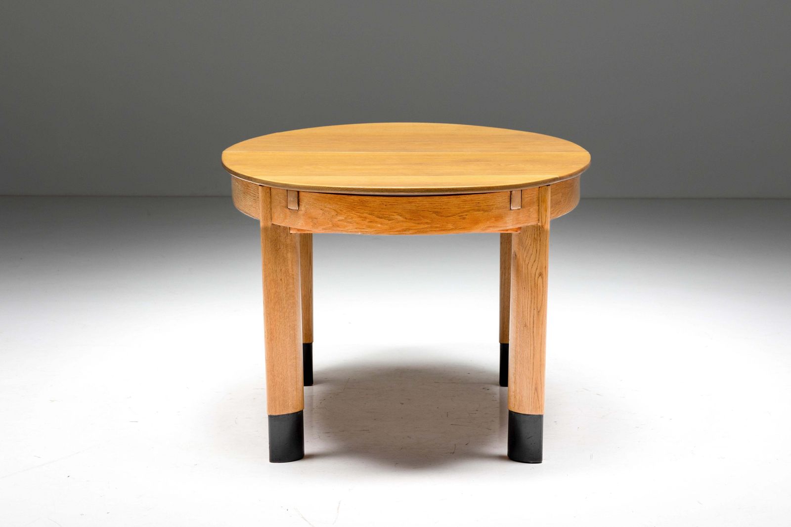 Rationalist Oval Dining Table In Oak, Holland, 1920s photo for sale