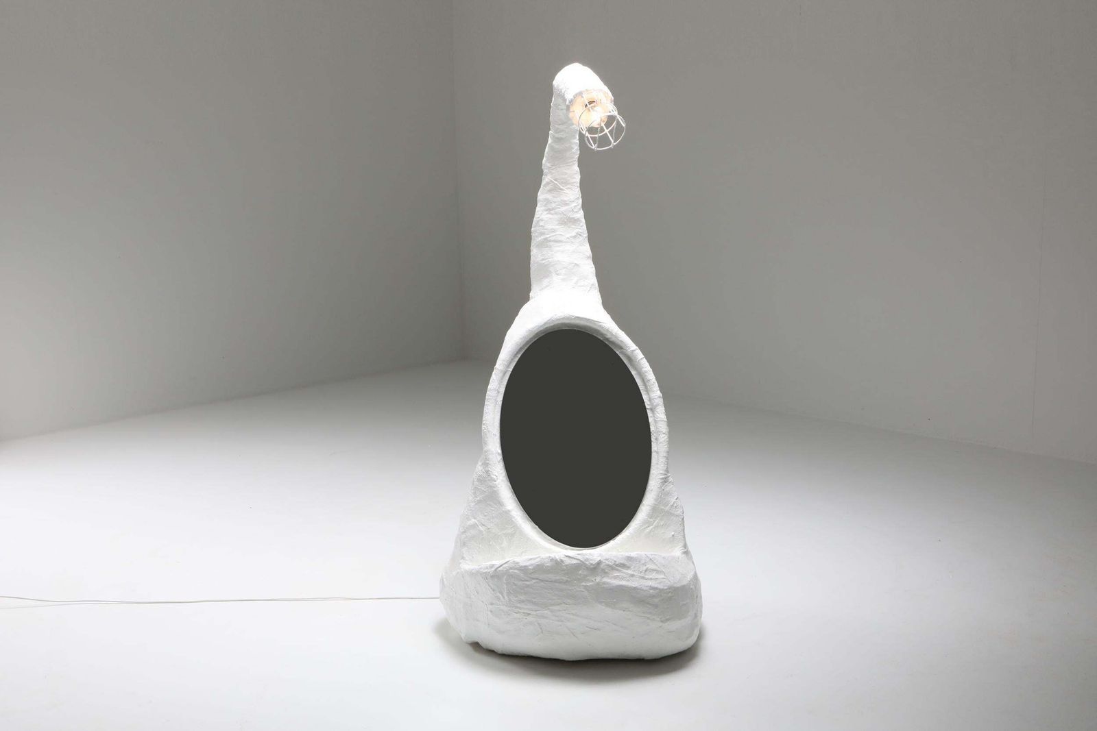 Sculpture With Mirror Lamp By Decio For Everyday Gallery photo for sale