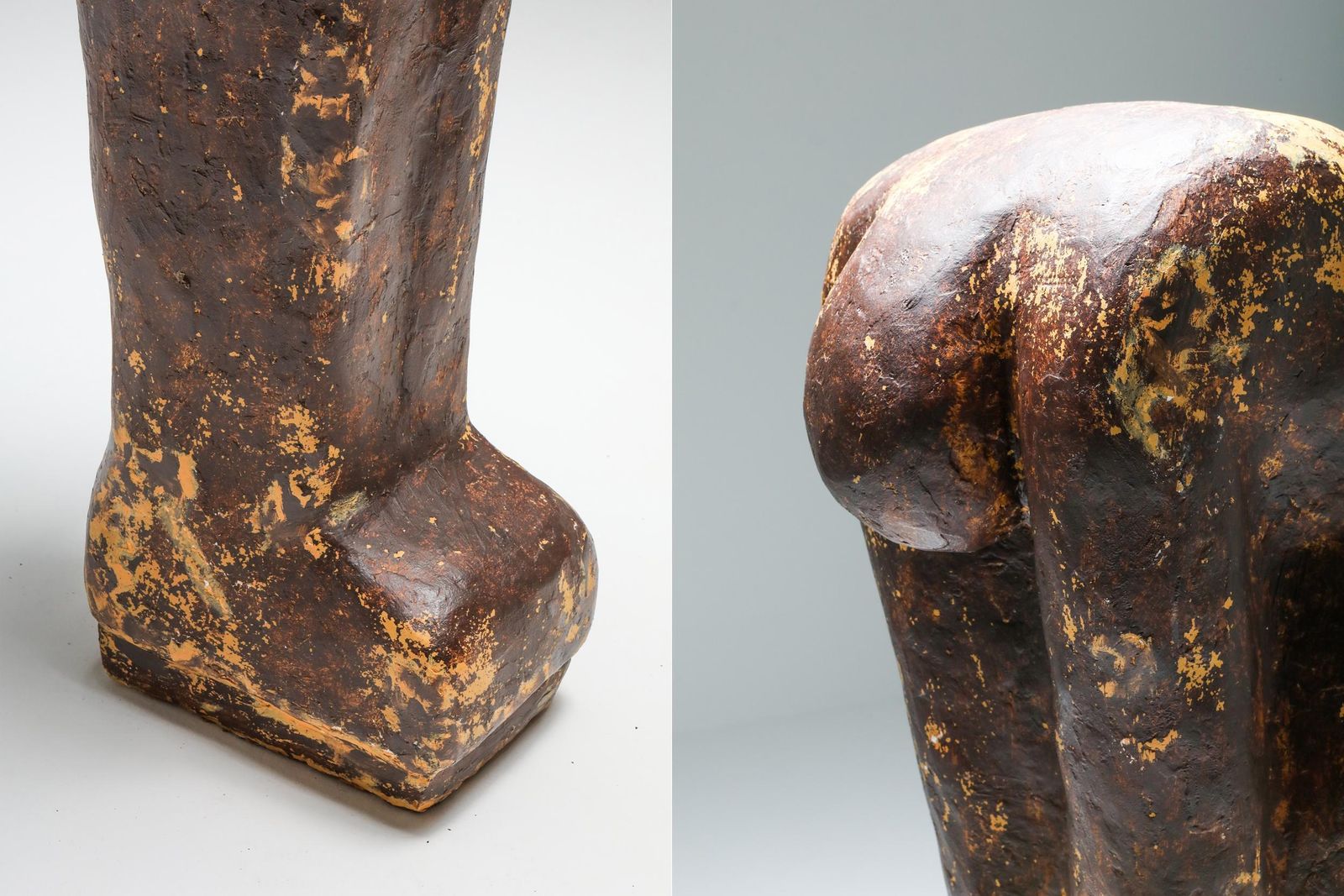 Series Of Figural Sculptures In Tempex Plaster photo Art