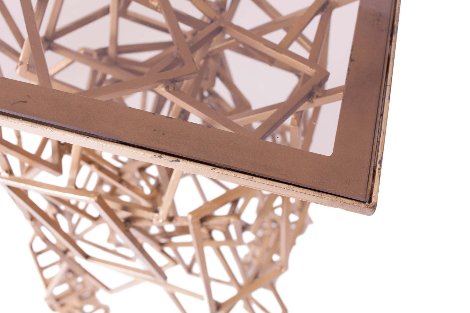Brass Console Table In The Style Of Antony Gormley photo vintage