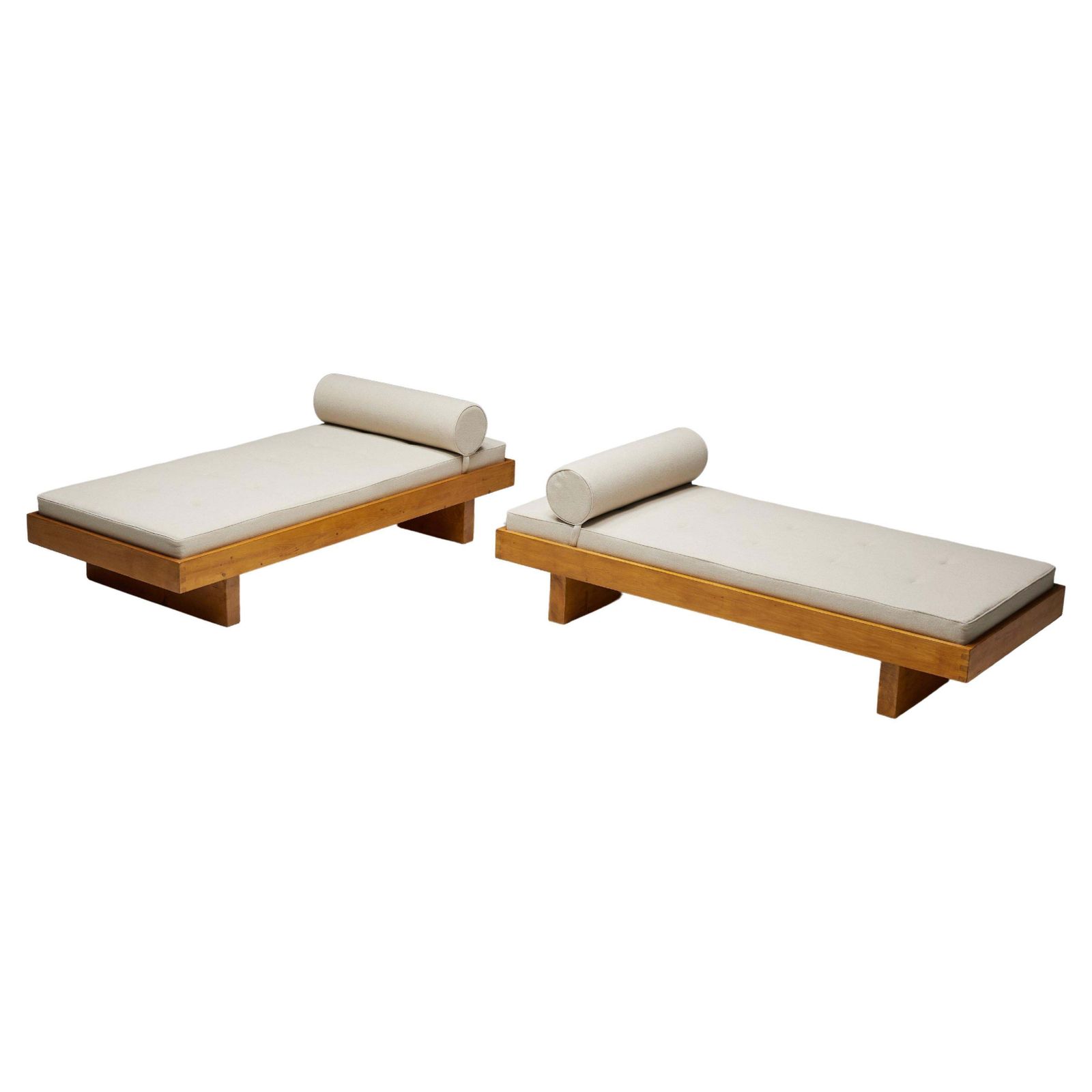 Daybed By Charlotte Perriand For Méribel Les Allues, France, 1960s