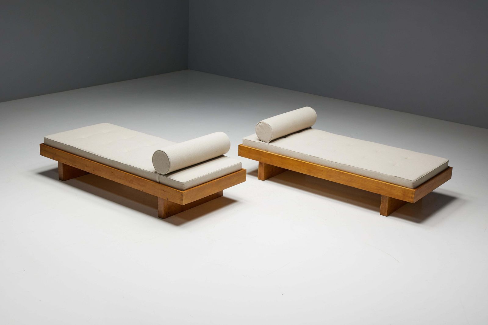 Furniture Daybed By Charlotte Perriand For Méribel Les Allues, France, 1960s photo