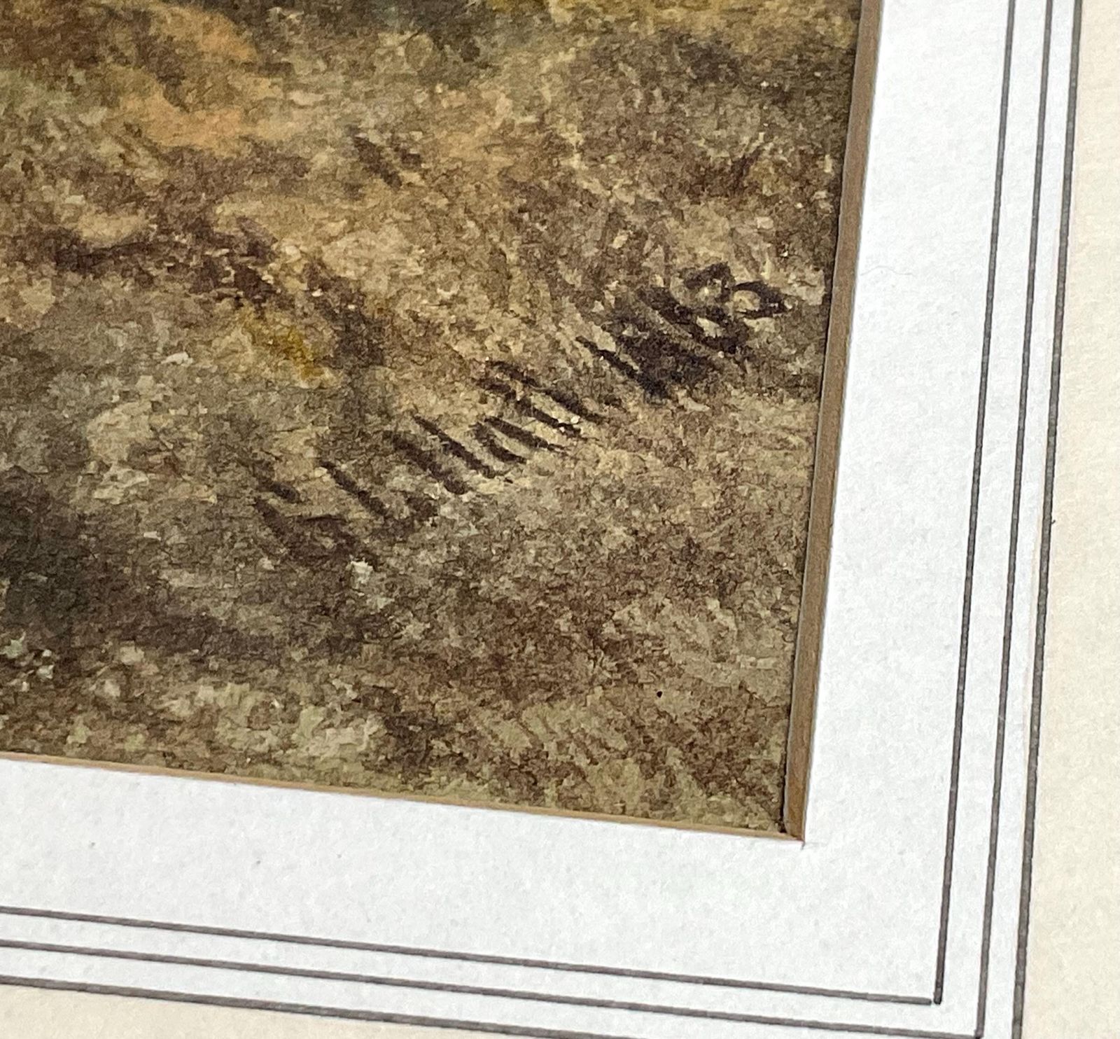 Antique Watercolour By George Lothian Hall, Signed And Dated. 1863. photo Art