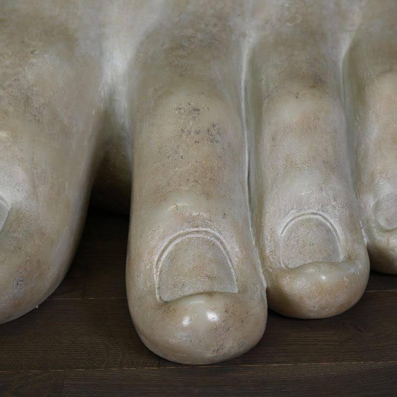 Sculpture In Resin And Marble Powder, Fragment Of Apollo's Foot. photo furniture