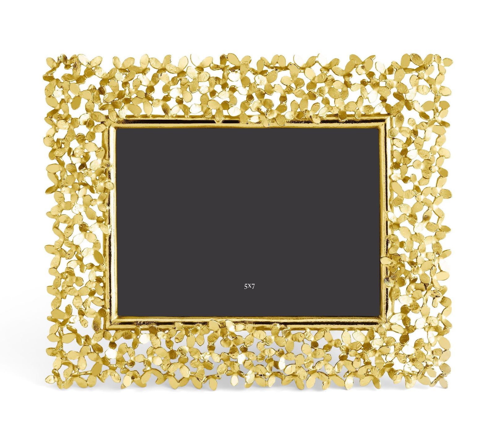 Dandelion Photo Frame In Gilded Metal, Medium Size Model. photo furniture
