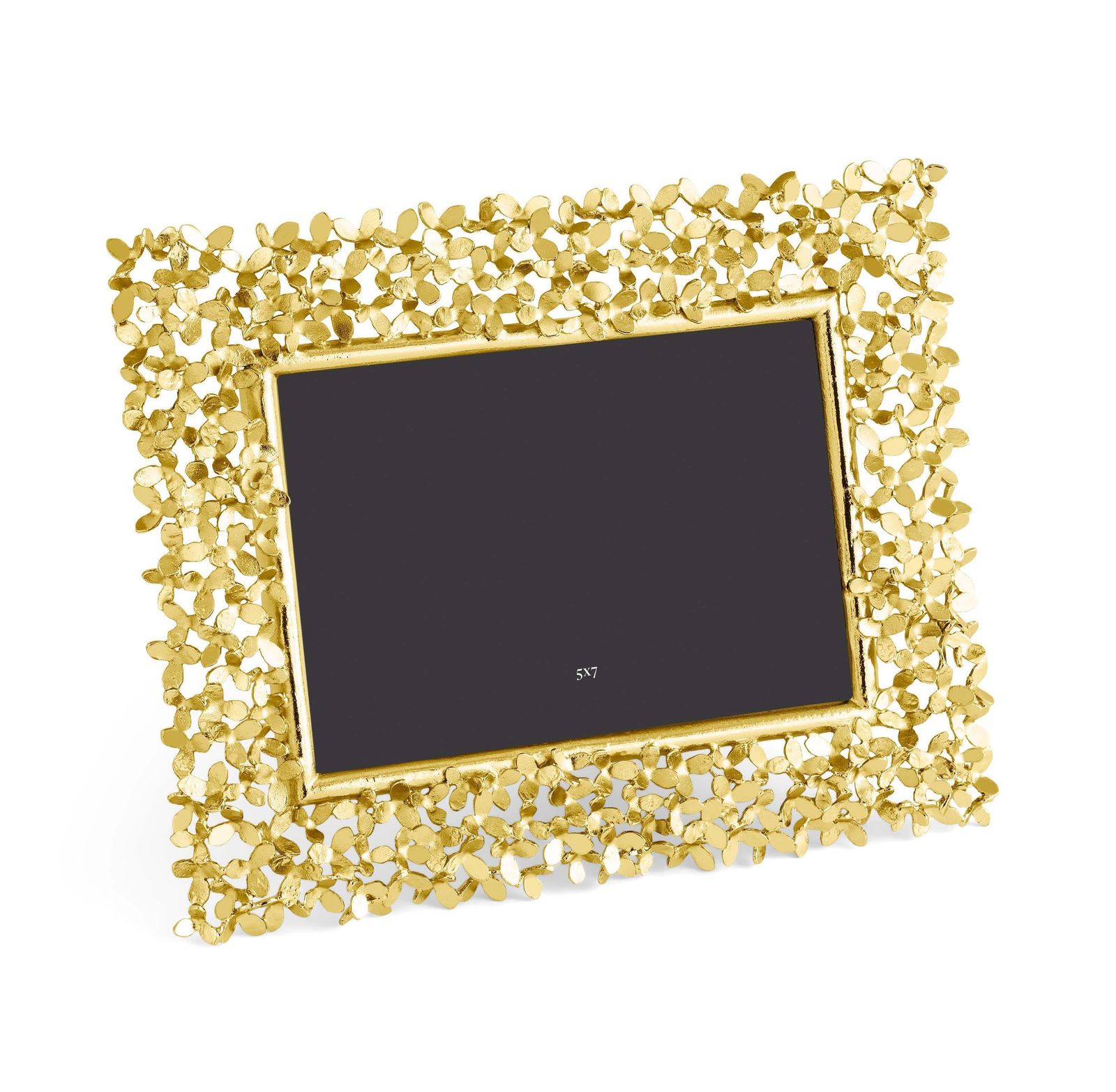 Dandelion Photo Frame In Gilded Metal, Medium Size Model. photo for sale