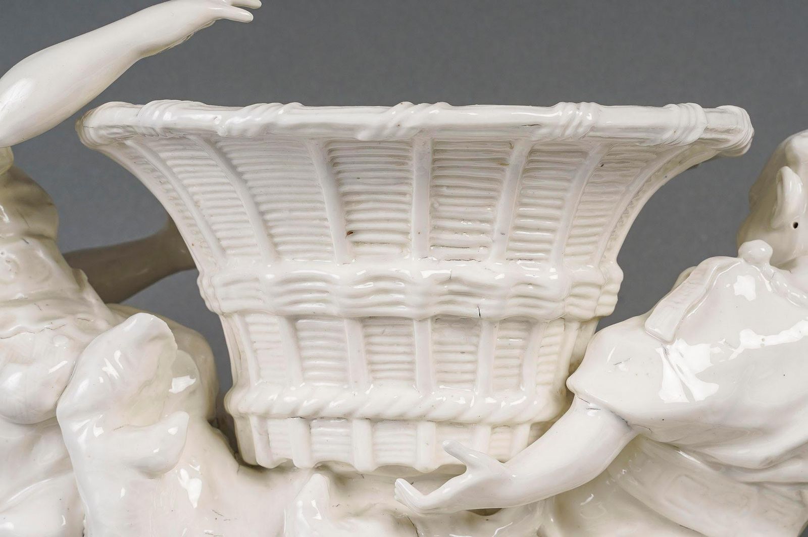 White Porcelain Jardinière, Chinese Style, Early 20th Century. photo buy