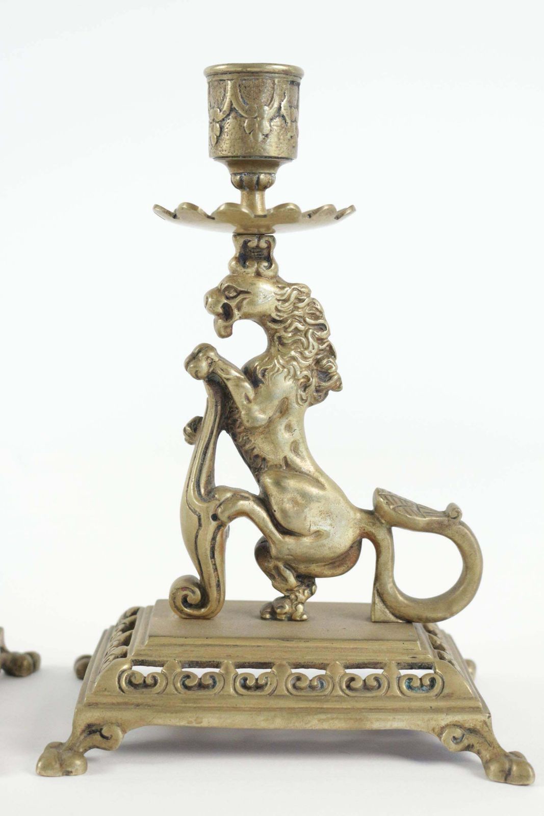 Pair Of Candlesticks From The 19th Century In Bronze, Napoeon III Period photo vinterior