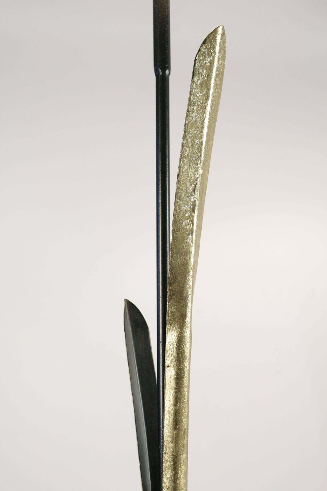Tall Floor Lamps From The 1980s In Painted Gold Metal photo for sale