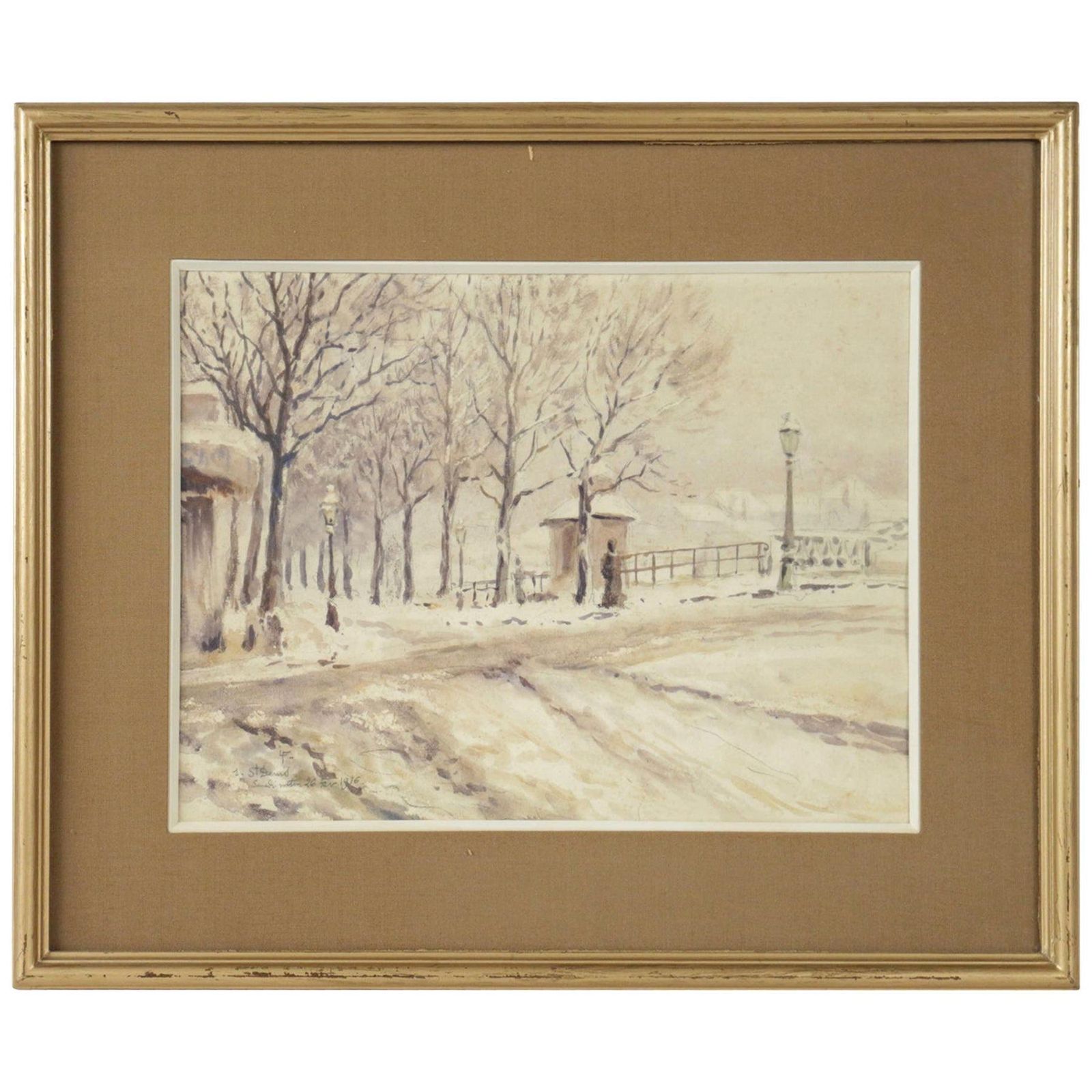 Painting Under Glass From The Beginning Of The 20th Century