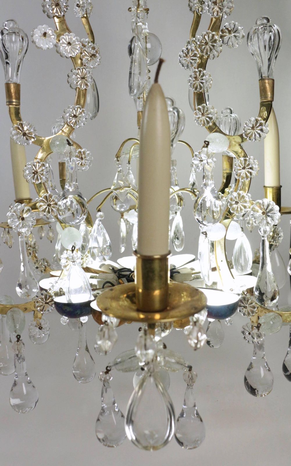 photo furniture Chandelier In The Style Of Louis XV With Crystal From The 19th Century
