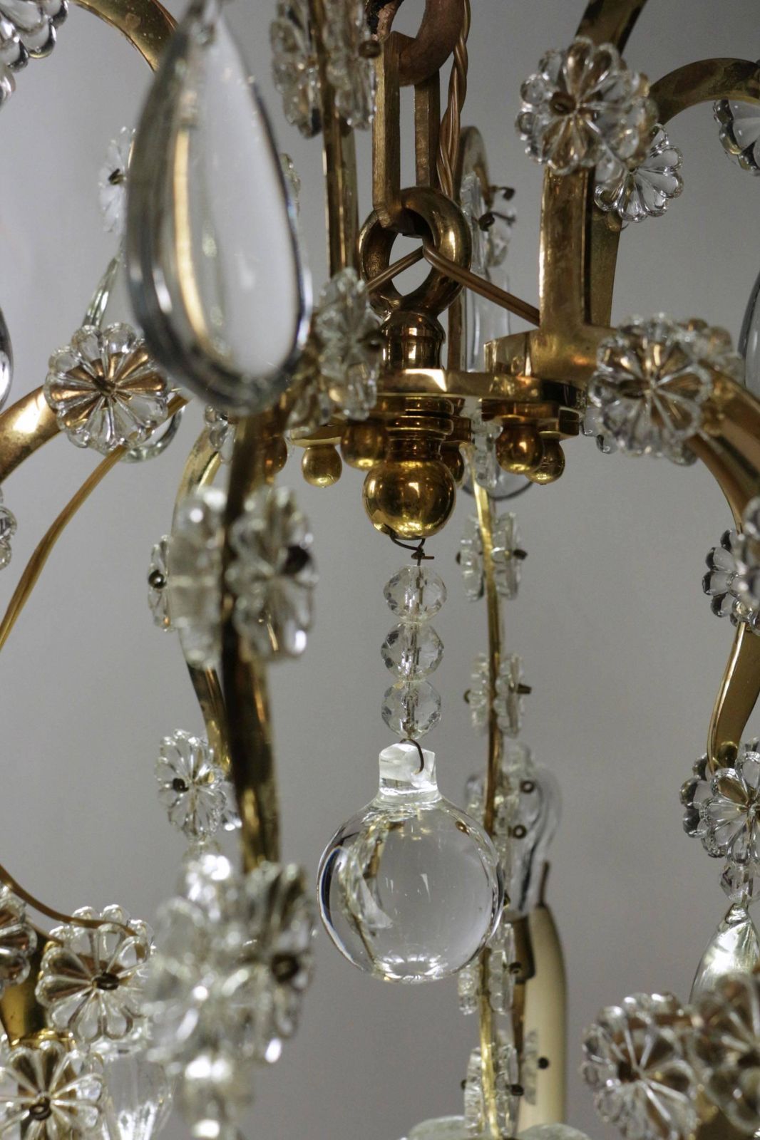 photo for sale Chandelier In The Style Of Louis XV With Crystal From The 19th Century