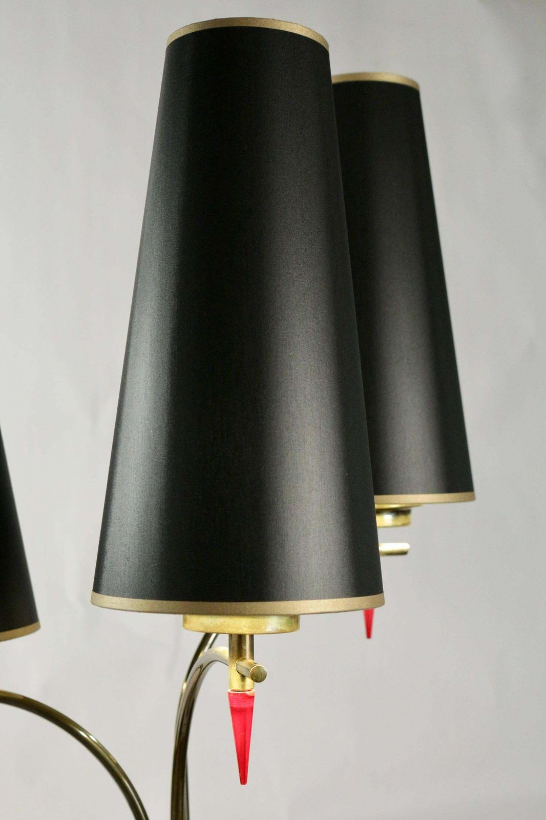 Standing Floor Lamp From The 1960s In Metal Paint And Brass, Three Lights photo 1684.0