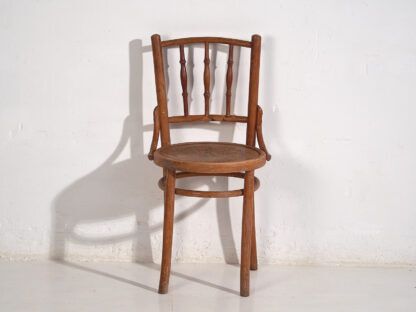 photo for sale Antique Thonet Chairs With Engraved Seat (C.1920). Set Of Two Pieces #1