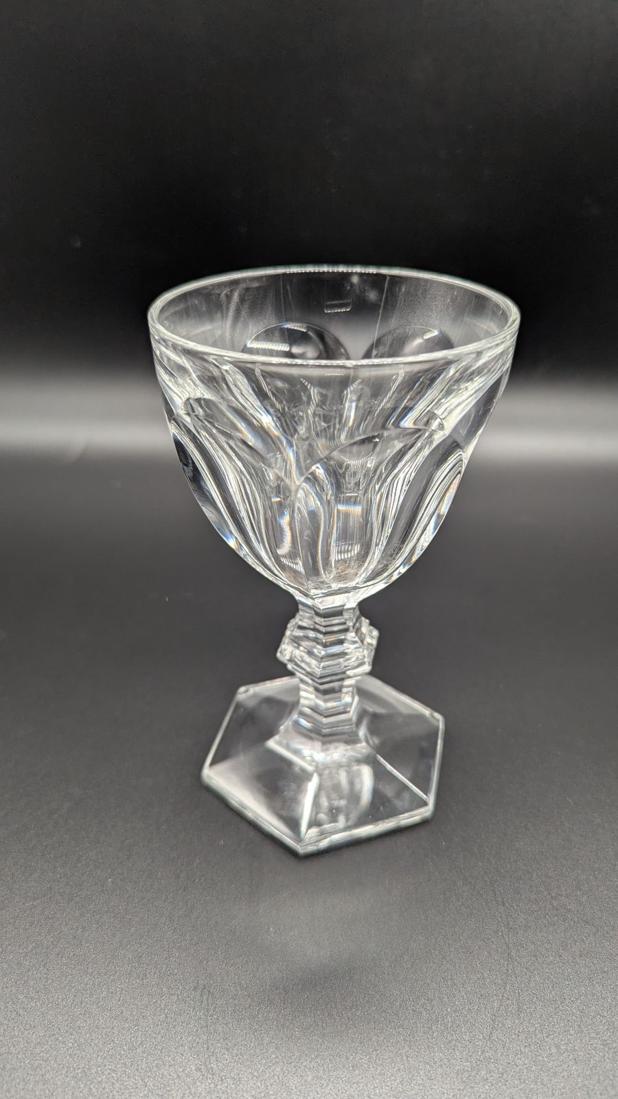 Set Of Six Baccarat Harcourt 1841 Wine Glasses (Size 3) – Complete With Their Original Box From 1970s. photo Home Decor