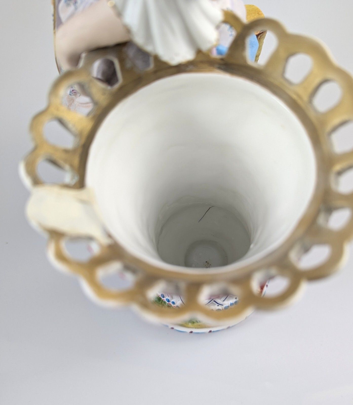 photo for sale Antique Vion Et Baury Style Bisque Porcelain Vase, 19th Century