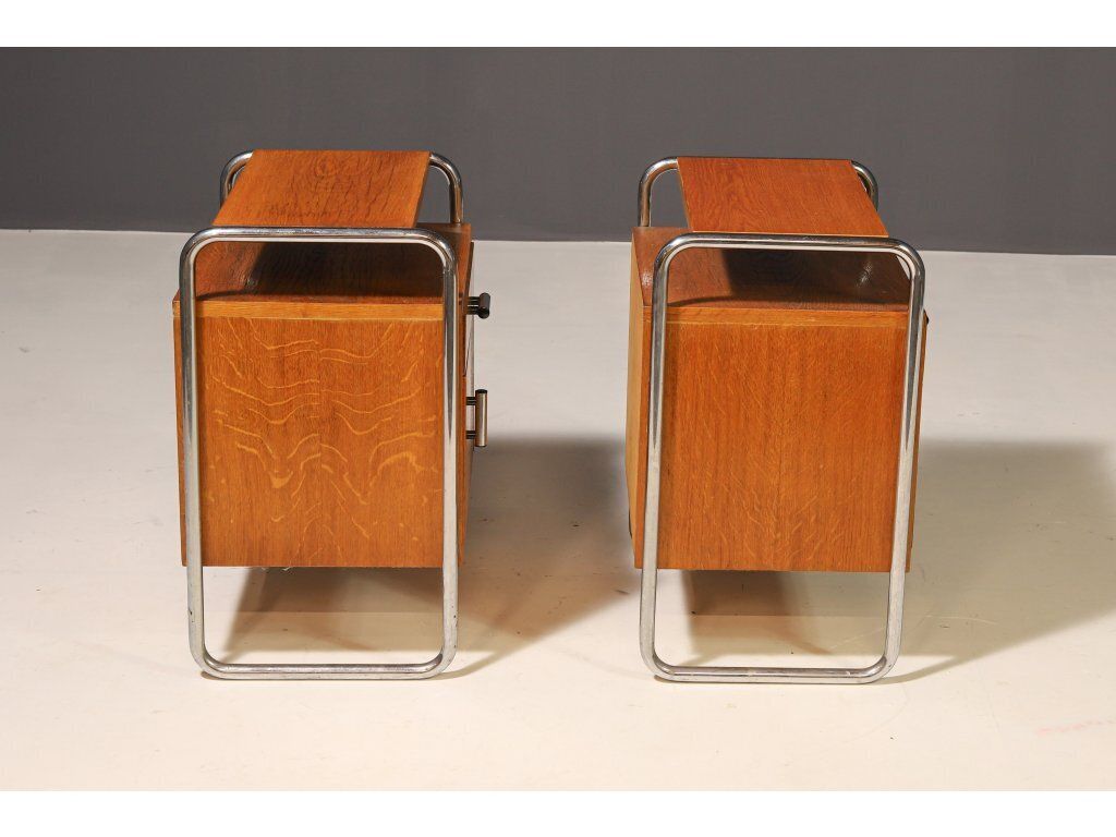 Furniture Pair Of Functionalist Nightstands | 1930s–1940s photo