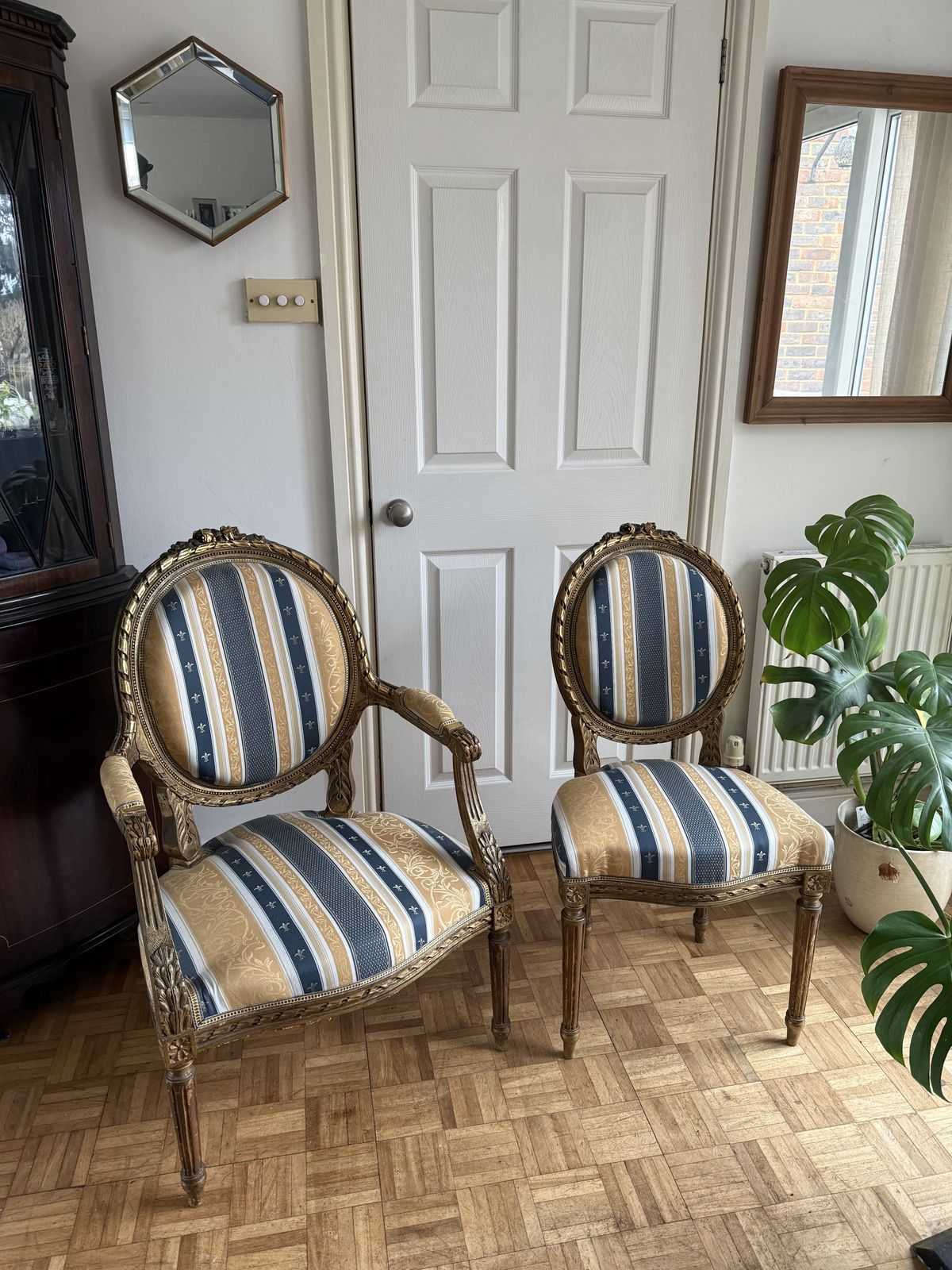 Antique Louis XVI Original French 5 Piece Suite photo for sale