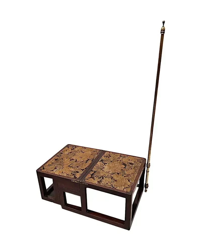 A Very Rare Early 19th Century Metamorphic Library Steps That Converts To A Footstool photo buy