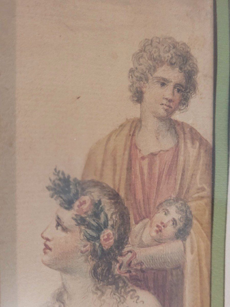 photo furniture After A Appiani, Watercolor Drawing, Mythological Scene, Late 18th/Early 19th Century