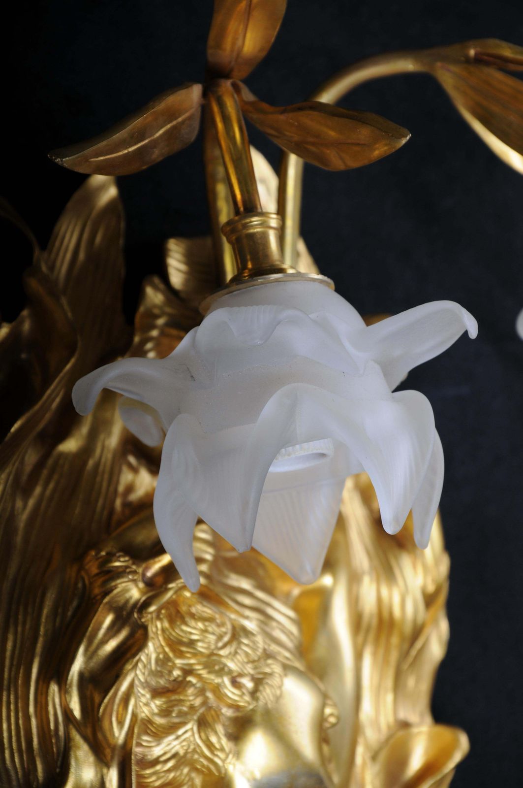 photo vintage Pair (2) Magnificent French Art Nouveau Wall Sconces, Paris