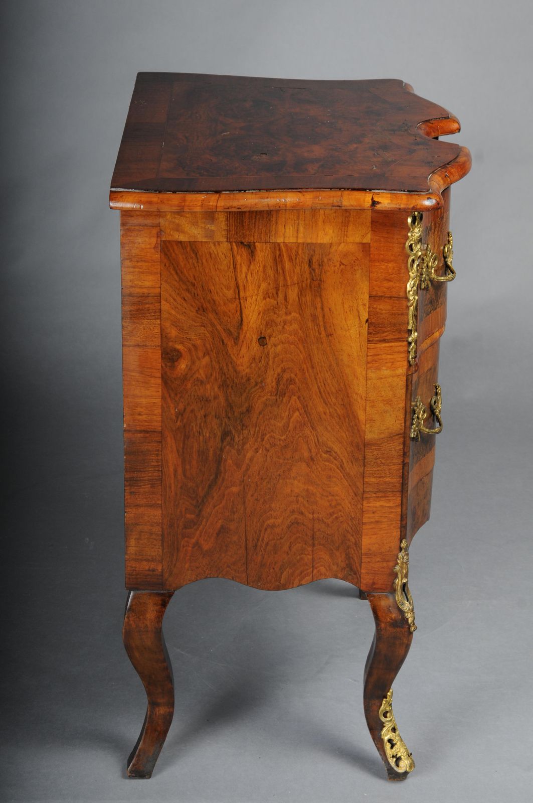 Antique Dresden Chest Of Drawers, Oak With Walnut Veneer, Around 1870 photo buy