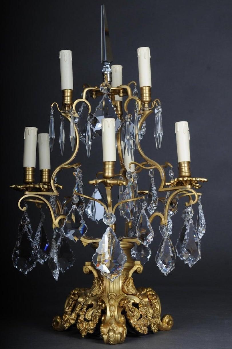 20th Century Louis XV Style Girandole Table Lamp photo Lighting
