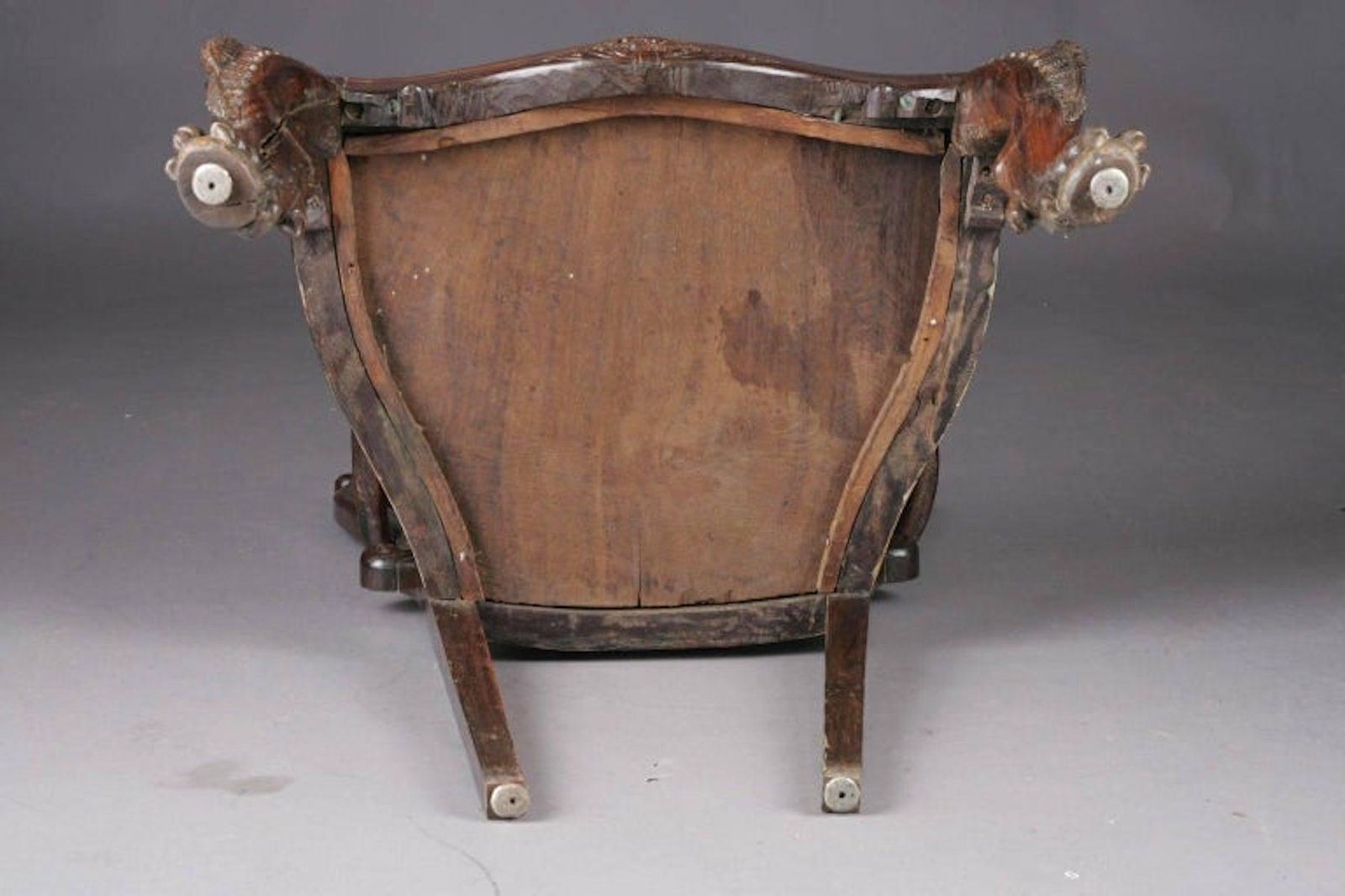 photo for sale 19th Century Baroque Thron Chair In Colonial Style