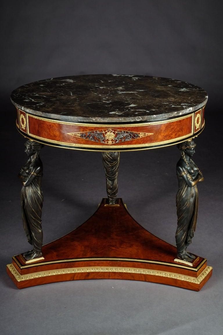 Royal And Unique Center Table/Salon Table Empire Style, Brass photo furniture