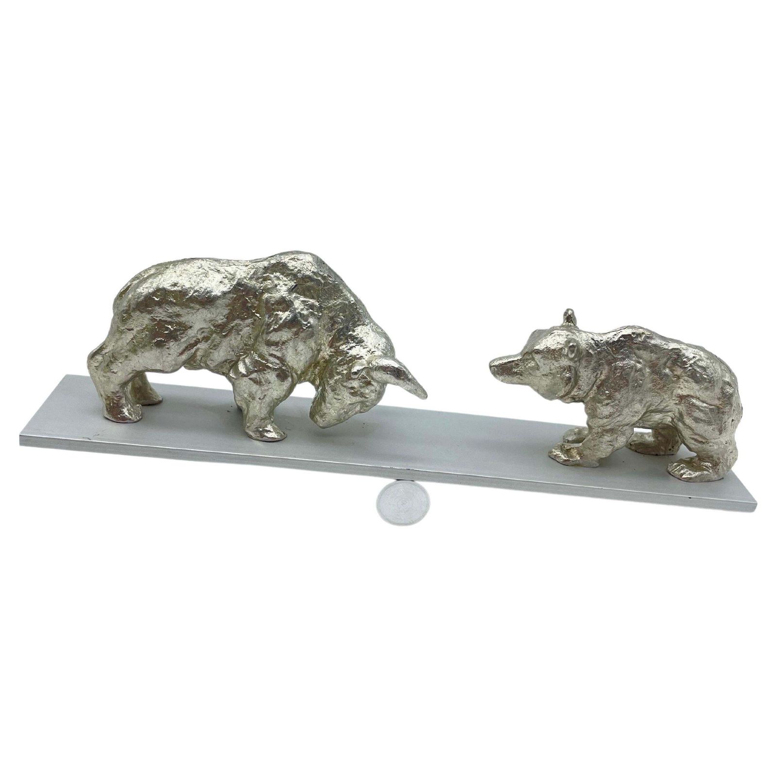 Sculpture Karsten Klingbeil (Berlin Bear And Bull). Desk Accessories/Paperweight