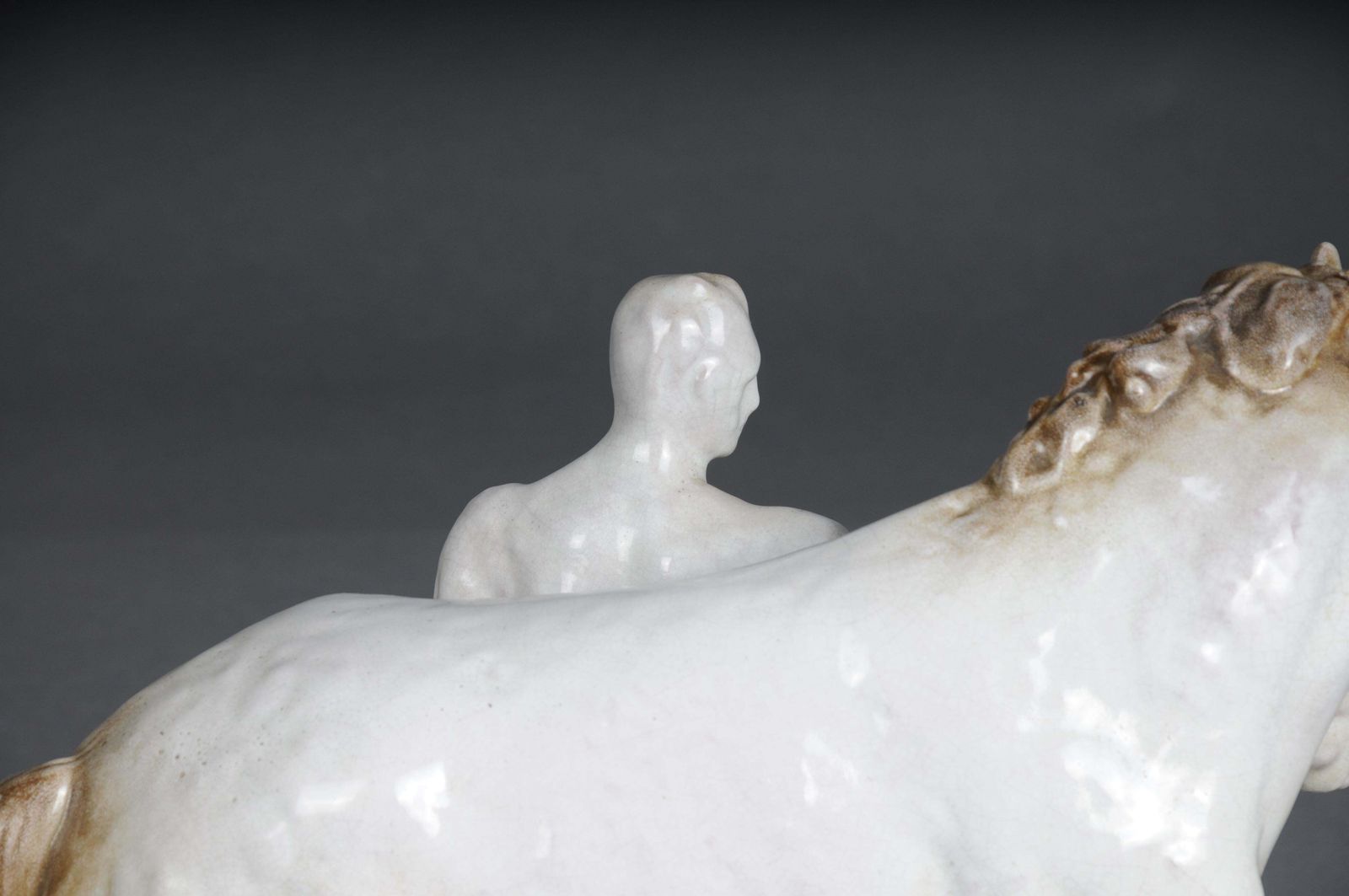 Ceramic Figure. The Horse Tamer By Else Bach For The Karlsruhe Majolika. Germany photo buy